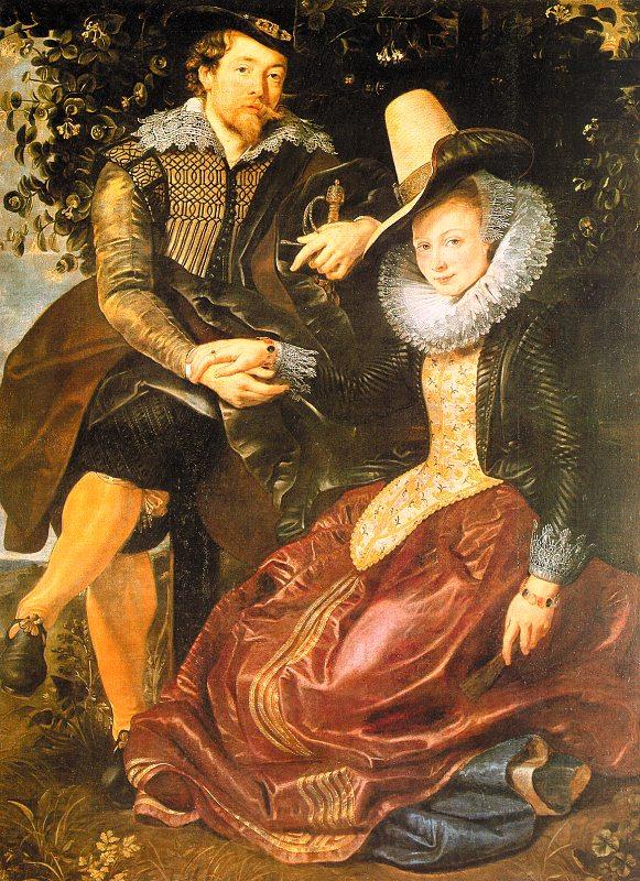Peter Paul Rubens Rubens with His First Wife, Isabella Brandt, in the Honeysuckle Bower Spain oil painting art